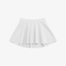 하글링 성인 발레복 컴포트 댄스 발레 풀온 스커트 치마 화이트