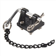 1/10 RC 록 크롤러 금속 견인 족쇄 트레일러 axial SCX10 90046 TAMIYA CC01 RC4WD D90 D110, 검은색