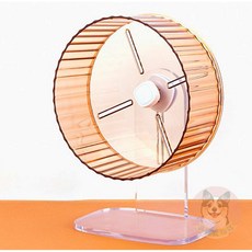 水晶跑跑滾輪 倉鼠跑輪 大型倉鼠跑輪 靜音倉鼠跑輪 倉鼠運動輪 倉鼠跑步輪 倉鼠滾輪 小動物小寵物刺蝟老鼠靜音滾輪, 橙,大, 1個