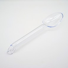 다용도 플라스틱 뷔페 서빙 스푼 파티 행사 서버, 3개, 투명