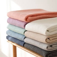 온도 60수 순면 피그먼트 줄누빔 이불 겸 패드 9color, 네이비