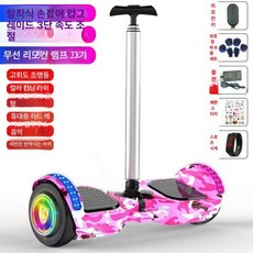 전동 호버 보드 이륜 부품 무릎제어 거치대 퀵보드 두발 균형, 기본 모델명/품번, 1개, 라이트업 카모플라주 핑크+러닝 B