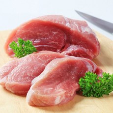 [행복미트] 한돈 뒷다리살 국내산 지방없는 돼지고기 덩어리 1kg+1kg 총 2kg [당일발송], 2개, 1kg