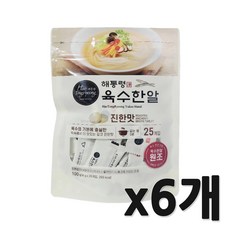 해통령 육수한알 진한맛, 100g, 6개