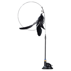 強力吸盤逗貓棒, 黑色【二代強力吸盤】, 1個