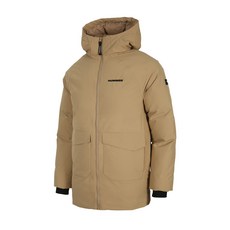 험머 유니섹스 H5 로고 방한 스포츠 패딩 베이지