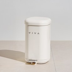 비바 더스텝 무소음 페달 휴지통 10L / 20L 종량제 냄새차단 기저귀 인테리어, 10L 옐로우