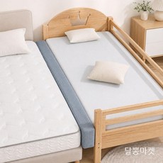 침대 틈새 쿠션 패브릭 틈새막이 매트리스 사이 패드, 핑크 180cm