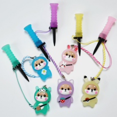 所有 5 種類型的 LED Shiba Inu 發光非電阻長茶 T 卹衣架, 全 5 種 LED Shiba Inu 非電阻長 tee