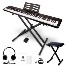 더뮤직 / 88건반 교습용 전자피아노 JO-A01B-CH 풀패키지 +접이식헤드셋+ 다용도접이식의자 + 쌍열스탠드 풀세트 [다용도접이식의자별도배송], 1개