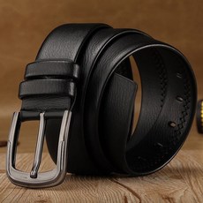阿堯的店 針扣皮帶 男士商務休閒牛皮腰帶