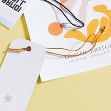 의류 택 연결 고리 금색 라벨 연결끈 옷 가격표 부착용 실 고리 택 부착 연결, 1개