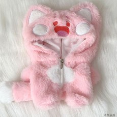 20cm 인형옷 동물 점프수트 후드 망토 솜인형 옷, B디자인, 1개