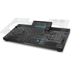 DJ 컨트롤러 데논 SC 라이브 4용 카펠로 스킨 커버 콘솔 미디 드 믹서 지루한 믹스 케이스 프로페셔널 오디오 먼지 스크래치 보호기 고열 저항성 소재