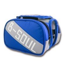 自行車觸屏掛包馬鞍包上管包工具包山地車樑包騎行手機袋快拆 - 觸屏操作，大容量防水, 黑色不帶字款,0.8L, 1個