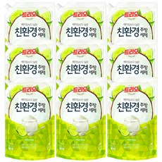 트리오 베이킹소다 담은 친환경주방세제 라임향 1.2L, 9개