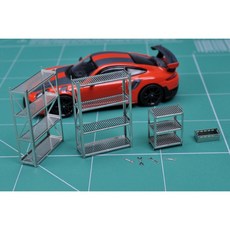 NERON N-020b 1/64 儲物架 民用場景蝕刻片模型, 1個, 1/64民用場景用品-儲物架
