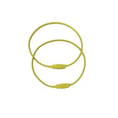 10pcs 사탕색 수제 DIY 제작 와이어 로프 열쇠고리 다색 부품 버클, Dark yellow