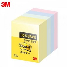 베스트 3M 포스트잇 일반노트 알뜰팩 653-5A (51x38mm) 5패드 메모지 오늘출발, 단품