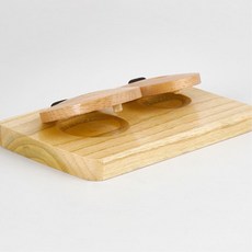 유아 쉬운 악기 원목바닥 캐스터네츠 어린이집평가 뮤직토이 EQ, 1개