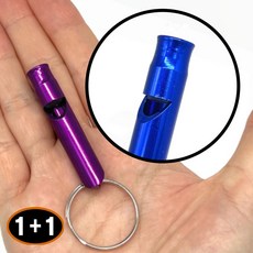 1+1 멀리퍼지는 호루라기 미니 스텐 호각 휘슬 심판 경기 10p, 1개, 소소 1+1 파랑