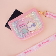 WINGHOUSE 閃亮頸帶錢包 耐用又可愛的 MOLANG 角色