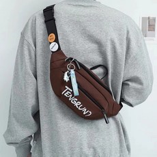 【限時特惠】防潑水斜背胸包 單肩包 字母 潮牌 牛津布 側背包 男生包包 斜背小包 背包 腰包 手機包 休閒斜挎包