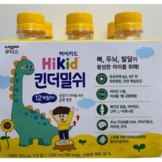 후디스 하이키드 유아 킨더밀쉬 200ml, 6개