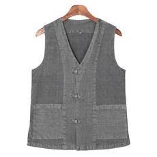 20수 남녀공용 핀턱 생활한복 조끼