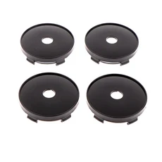 4개/몫 60mm 맞는 로고 검은 플라스틱 자동차 바퀴 센터 Hubcaps 커버 세트허브 캡 스타일링, 02 Black