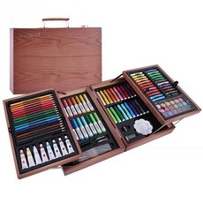 미술도구세트 색연필세트 나무가방 파스텔 물감 입시미술 입학 선물 197개, 1개