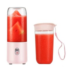 인플리바타 무선 휴대용 블렌더 다기능 미니 믹서기, 핑크색