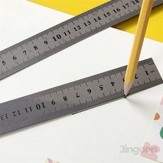 사무용 눈금 철자 사무실 재단용 인치쇠자 50cm, 1개