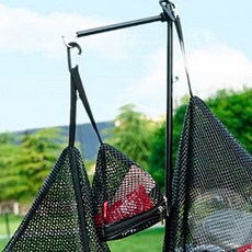 삼각 소형 1p 설거지통 캠핑그릇선반 캠핑그물망 설거지망