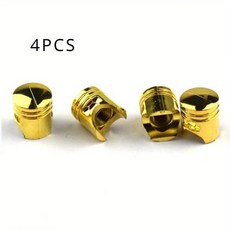 타이어 밸브 캡 보호 커버 자동차 휠 스템 먼지 트럭 자전거 오토바이용, 3. Gold-4pcs, 1개