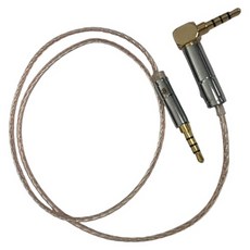 易控王 3.5mm Aux音源線 發燒級 0.6~1.8米 直對彎 四極三環鍍金接頭, 30-183-01(0.6米), 1個