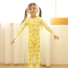 아트박스/프리미에팜 아동용 바나나 후라이스 내복세트 YE