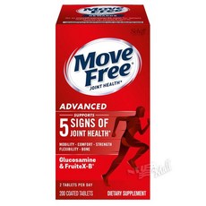GNC 쉬프 무브 프리 어드밴스드 조인트 서플리먼트 200정 SCHIFF MVE FREE ADVANCED JINT SUPPLEME, 1개