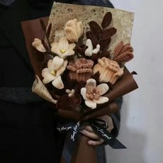 모루꽃다발키트 취미 DIY 만들기 공예 선물, 중형 빈 혼합 꽃다발 키트, 1개