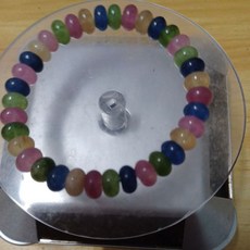 8mm 糖果碧璽算盤珠手串, 1個