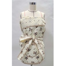 알짜맘 사계절 신생아 누빔 포대기 국내생산 빅사이즈맞춤, 일자형7부-부비