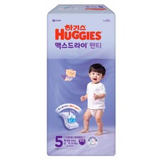 하기스 2025 맥스드라이 팬티형 기저귀 남아용 대형, 5단계, 44매