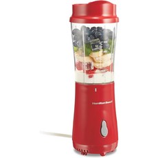 쉐이크 앤 스무디용 휴대용 블렌더 14온스 BPA 자유 여행용 컵 & 뚜껑 내구성이 뛰어난 스테인리스 스틸 블레이드 개인용 스무디 빨간색5110RV, Black, 3_Portable Blender