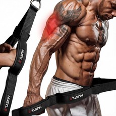 Hustle Athletics 체육관 사용을 위한 삼두근 로프 케이블 부착물 - 가정/체육관 액세서리를 완벽한 장비 멀티 운동 기계 부착 4개의 미끄럼 방지 손잡이가 있는, Hustle Athletics 체육관 사용을 위한 삼두, 1개