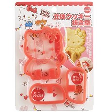 산리오 헬로키티 입체 쿠키틀 쿠키스탬프 모양틀 베이킹 몰드, 1개