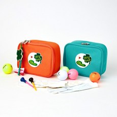 [희수] 골프카트행잉파우치 필드용품 골프용품 골프악세사리 골프공파우치 카트걸이 골프카트파우치, 1개, 민트블루