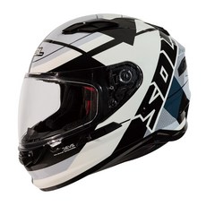 SOL SF-6 超視界 黑/藍灰 全罩式安全帽, M/30mm