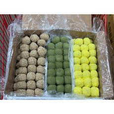 삼색경단 (노랑/쑥/흰깨) (150알) 3k, 3kg, 4개