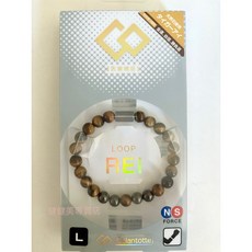 Colantotte 克朗托天 Loop REI 磁力手環 天然石 虎眼石 M尺寸 15.5公分, 虎眼石,M (15.5cm), 1個