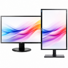 삼성 LG 22인치 피벗 모니터 높낮이 LED FHD 세로모니터 벽걸이 사무용 업무용 듀얼용 중고, 54.5cm, 22인치 피벗 DVI TO HDMI 변환